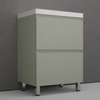 Тумба под раковину напольная Style Line Манхэттен ЛС-00002379 60 см олива